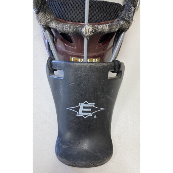 ALL-STAR MVP2500 I BAR VISION MAROON ADULT CATCHER'S MASK HELMET 7-7 3/4" - Picture 6 of 12